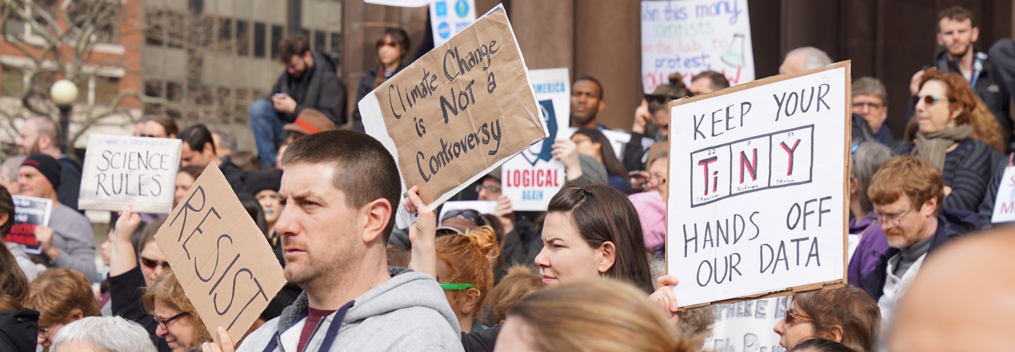 The Stand Up for Science Rally in Boston. CREDIT: Josh Landis