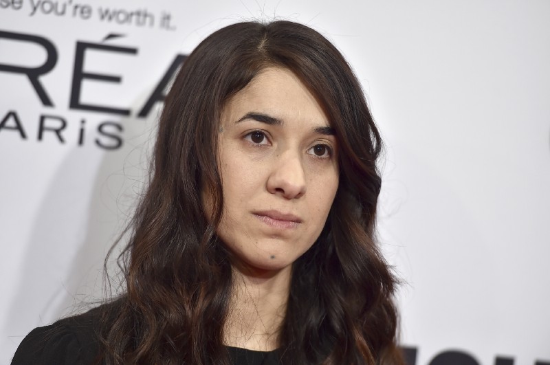 Nadia Murad on Nov. 14, 2016, in Los Angeles. CREDIT: Photo by Jordan Strauss/Invision/AP