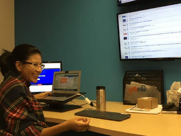 Mariana Bellot-Flores at work. CREDIT: Esther Yu Hsi Lee