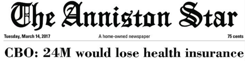 Front page screenshot, CREDIT: Alabama’s The Anniston Star