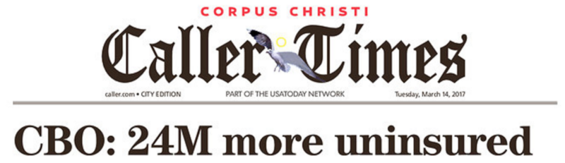 Front page screenshot, CREDIT: Texas’ Corpus Christi Caller Times