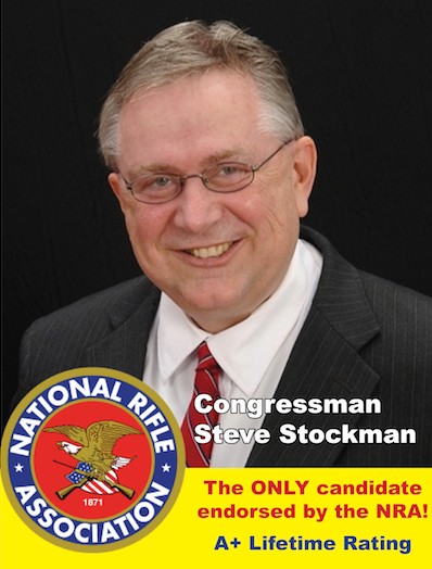 The NRA endorsed Stockman in 2012. CREDIT: Steve Stockman 2012 campaign blog.