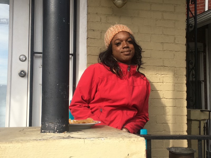 A’nee Johnson outside Casa Ruby. CREDIT: Kira Lerner