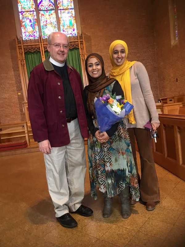Members of the Muslim Community Center of Silver Spring visit Our Savior. CREDIT: Tasnuva Khan
