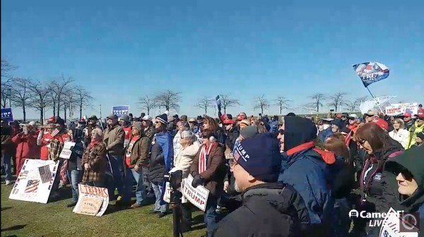The yuge crowds in Cleveland.