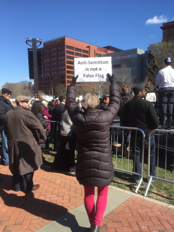 At Stand Against Hate in Philadelphia, Pa., on March 2, 2017. CREDIT: Jessica Goldstein