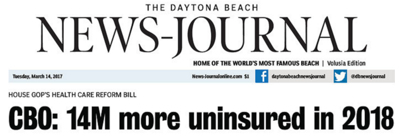 Front page screenshot, CREDIT: Daytona Beach News-Journal, FL