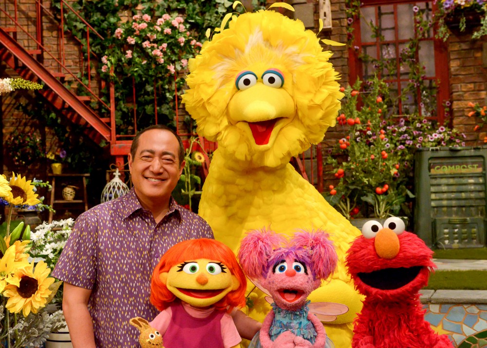 Julia, bottom left, makes her “Sesame Street” debut. CREDIT: Zach Hyman