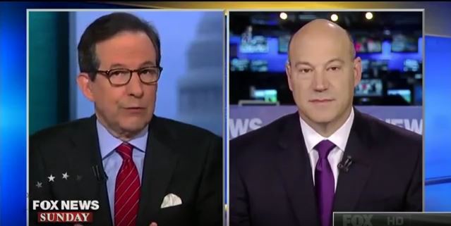 Chris Wallace interviews Gary Cohn CREDIT: Fox News Sunday