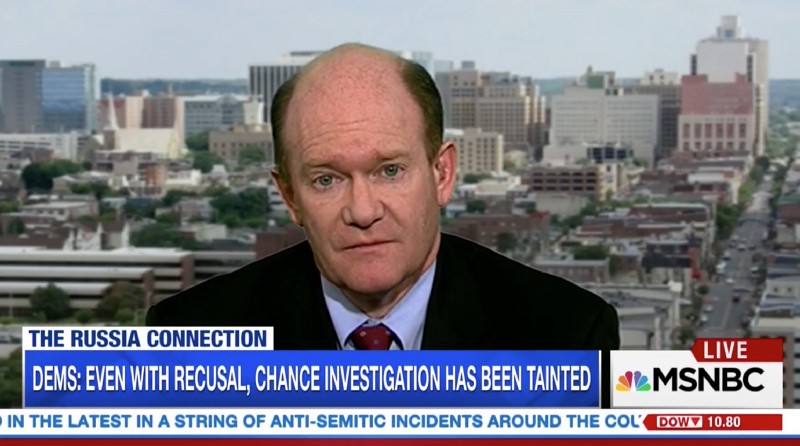 Sen. Chris Coons (D-DE). Credit: MSNBC