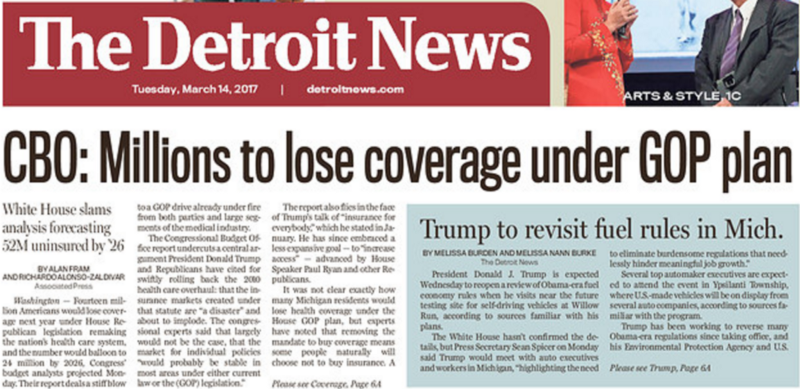 Front page screenshot, CREDIT: Michigan’s Detroit News