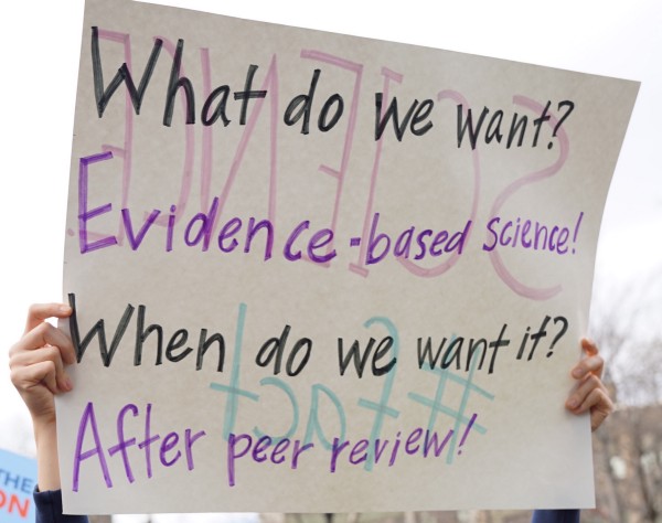 The Stand Up for Science Rally in Boston. CREDIT: Josh Landis