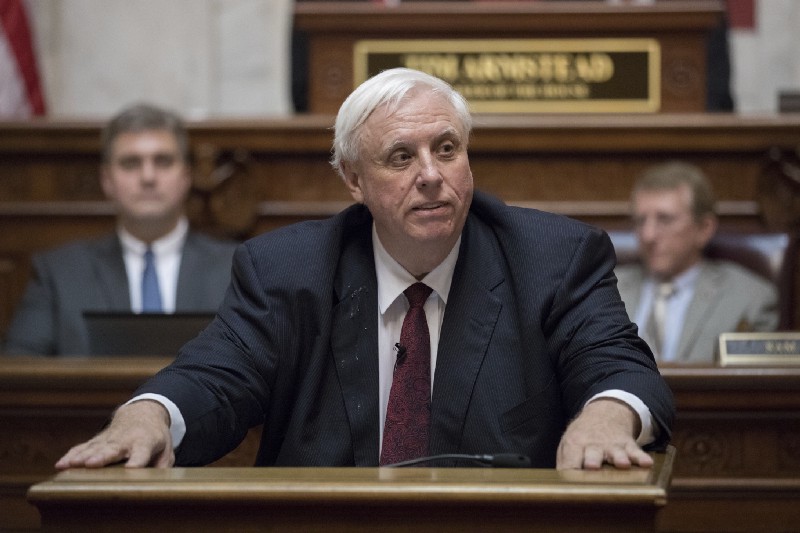 Gov. Jim Justice delivers his first State of the State speech on Wednesday, Jan. 8, 2017, in Charleston, WV. CREDIT: AP Photo/Walter Scriptunas II