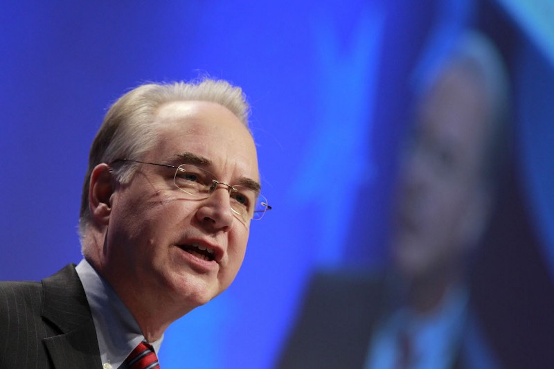 In this Feb. 11, 2011, file photo Rep. Tom Price, R-Ga., speaks at a Conservative Political Action Conference (CPAC) in Washington. CREDIT: AP/Alex Brandon