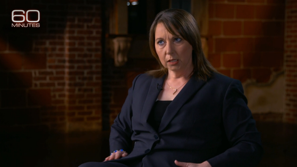 Officer Betty Jo Shelby appeared on CBS’ 60 Minutes in early April. Her trial for killing unarmed Terence Crutcher doesn’t begin until May. CREDIT: CBS/Screenshot