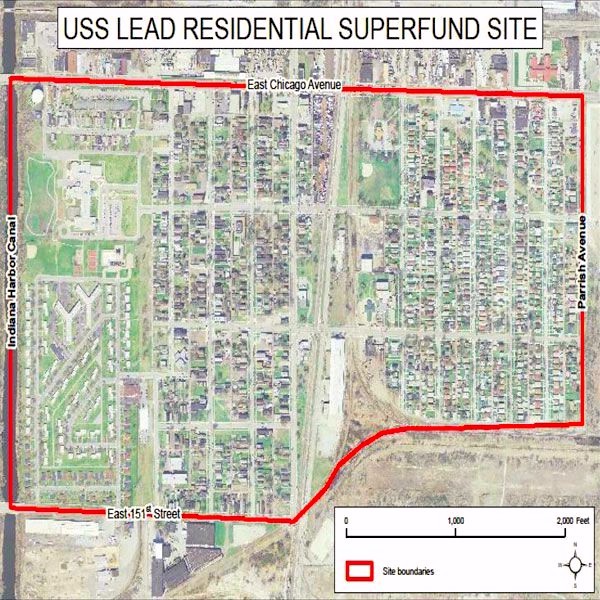 The USS Lead Superfund site. CREDIT: Environmental Protection Agency