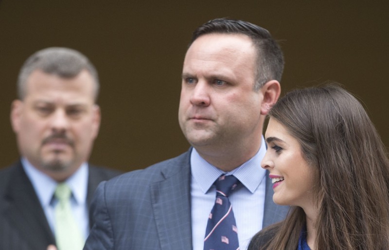 Dan Scavino, Jr. (center) is the White House Director of Social Media. (Credit: AP Photo)