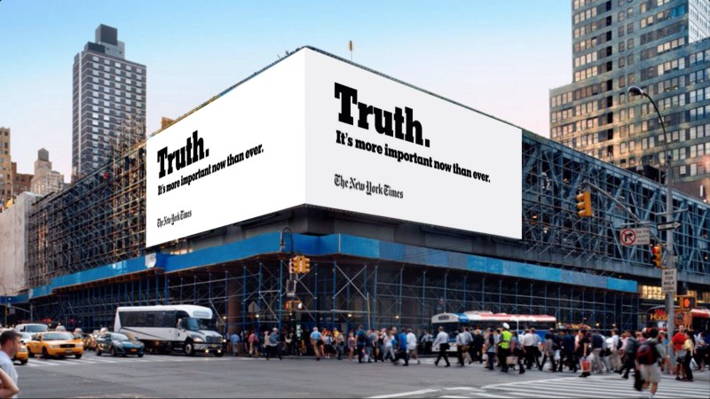 Ad from The New York Times’ marketing campaign. Credit: The New York Times via AdAge