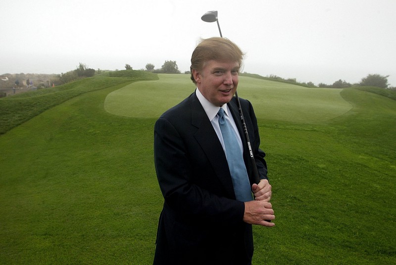 Donald Trump in 2002 CREDIT: AP Photo/Damian Dovarganes