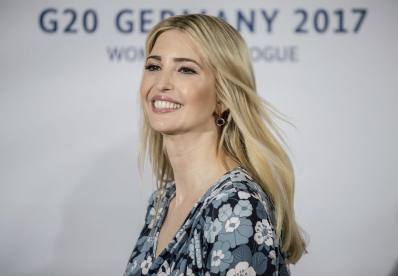 Ivanka Trump, daughter and adviser of U.S. President Donald Trump arrives for the W20 summit in Berlin, Tuesday, April 25, 2017. CREDIT: Michael Kappeler/dpa via AP