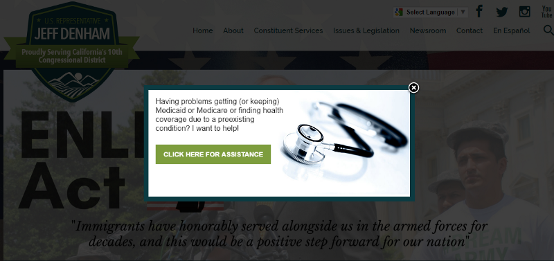 CREDIT: Rep. Jeff Denham’s website