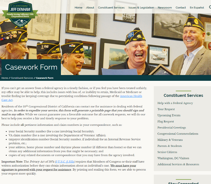 CREDIT: Rep. Jeff Denham’s website