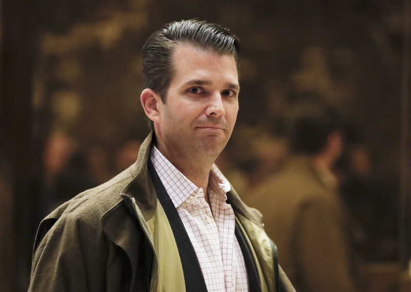 Donald Trump Jr. spoke to American University graduates in Dubai, raising some conflicts of interest issues with the White House and paid appearances. CREDIT: AP Photo/Carolyn Kaster, File