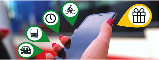 The sustainable travel app rewards users for saving energy. CREDIT: MIT’s Intelligent Transportation Systems Lab