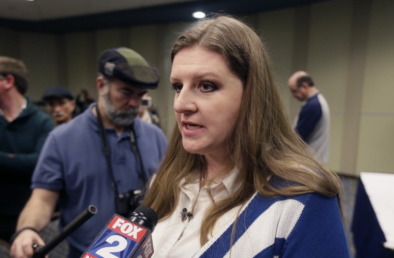 Flint resident Melissa Mays in 2016. CREDIT: AP Photo/Carlos Osorio