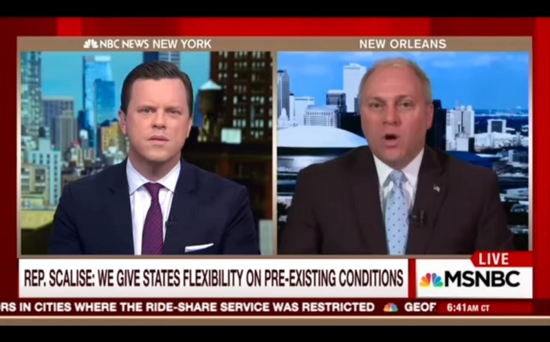 House Majority Whip Steve Scalise appears on MSNBC’s ‘Morning Joe.’ CREDIT: MSNBC