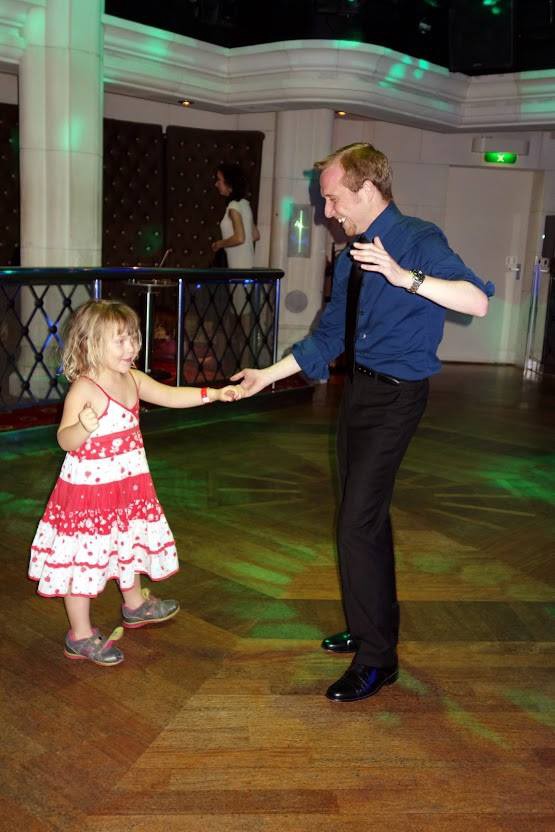 Jon dancing with his cousin Olivia. CREDIT: Courtesy of Jonathan Miller