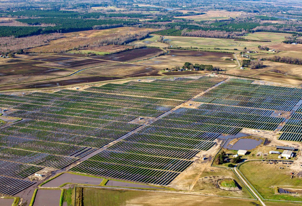 Duke Energy’s solar farm in Conetoe, North Carolina. CREDIT: Duke Energy