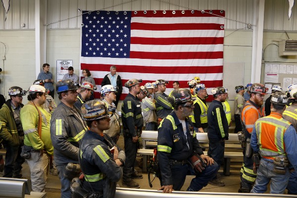 Over the past month, the Trump administration has consistently exaggerated the growth in coal mining jobs since the inauguration. CREDIT: AP Photo/Gene J. Puskar