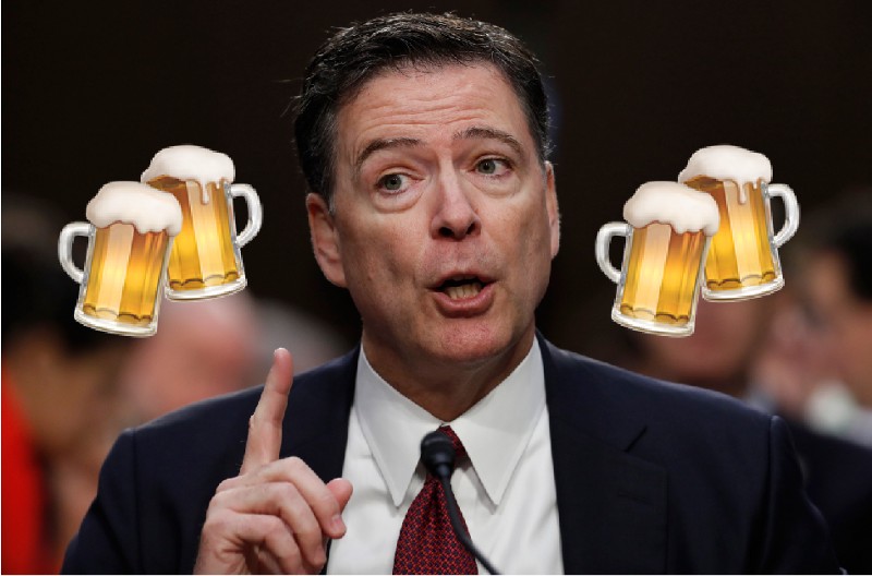 Former FBI Director James Comey speaks during a Senate Intelligence Committee hearing on Capitol Hill, Thursday, June 8, 2017, in Washington. CREDIT: AP Photo/Alex Brandon / Graphic by Adam Peck