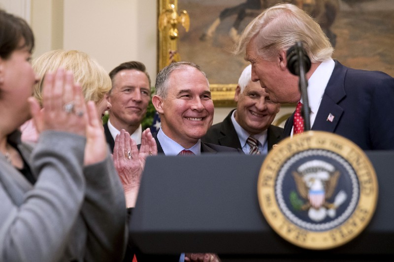 Scott Pruitt has been described as “the most anti-environmental head of the Environmental Protection Agency in at least a generation.” CREDIT: AP Photo/Andrew Harnik