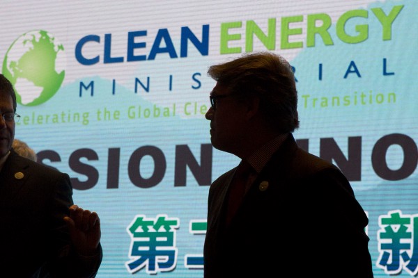 Energy Secretary Rick Perry attends an international clean energy conference in Beijing, China on June 7, 2017. CREDIT: AP Photo/Ng Han Guan