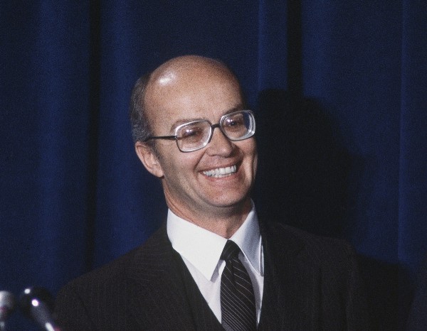 James Watt, Interior secretary under Ronald Reagan, was called one of the most “anti-environmental political appointees” in U.S. history. CREDIT: AP Photo/Taylor