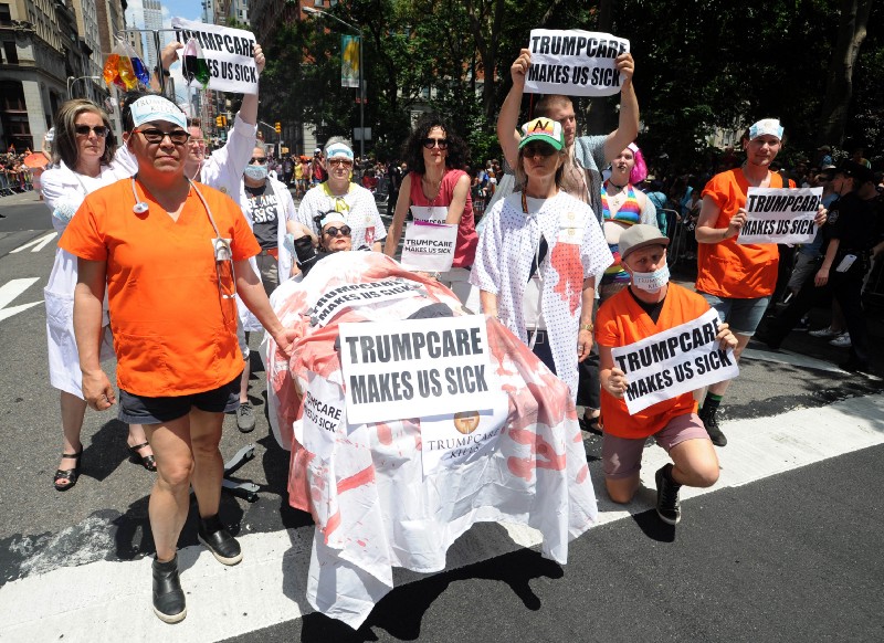 A scene from this year’s New York City Pride Parade. CREDIT: Dennis Van Tine/STAR MAX/IPx 2017