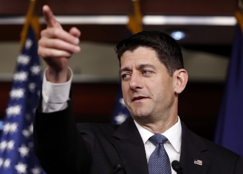 Ryan speaks to reporters during a news conference on Capitol Hill on June 22. CREDIT: AP Photo/Manuel Balce Ceneta