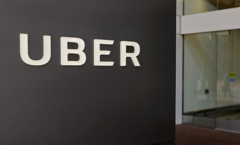 Exterior view of the headquarters of Uber in San Francisco. CREDIT: AP Photo/Eric Risberg