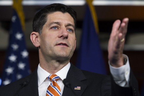 Rep. Paul Ryan has made several theological arguments to defend cutting welfare programs in recent years. CREDIT: AP/Cliff Owen