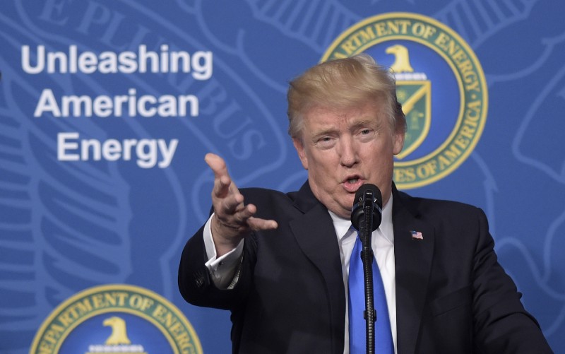 President Donald Trump speaks at the Department of Energy in Washington, D.C. on June 29, 2017. CREDIT: AP Photo/Susan Walsh