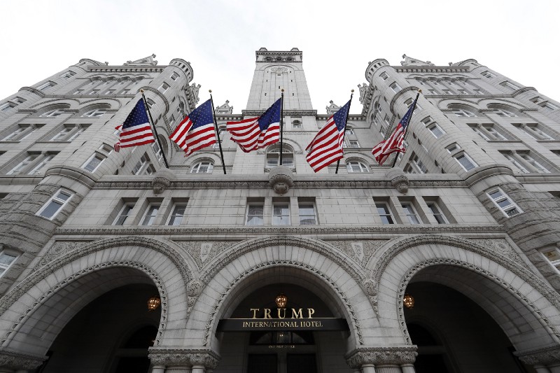 The Trump International Hotel at 1100 Pennsylvania Avenue NW, is seen in Washington on Dec. 21, 2016. CREDIT: AP Photo/Alex Brandon