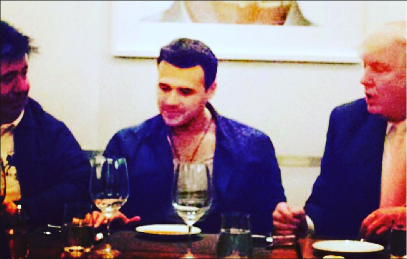 From left to right, Rod Goldstone, Emin Agalarov and Trump