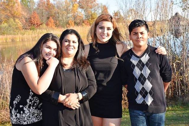 Lourdes Salazar Bautista (second from left). CREDIT: The Quintana-Salazar family