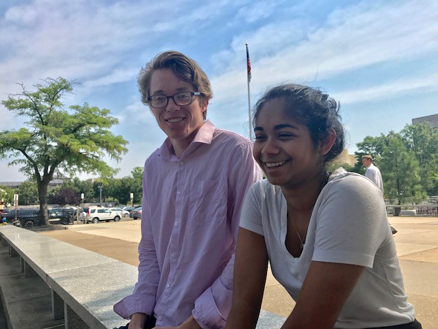 Spencer Grady-Prawl and Aniqa Raihan. CREDIT: ThinkProgress/Casey Quinlan