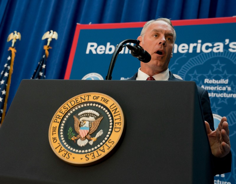 Interior Secretary Ryan Zinke revoked an Obama administration order that halted most new coal-leasing activities pending a comprehensive review of the program. CREDIT: AP Photo/Andrew Harnik