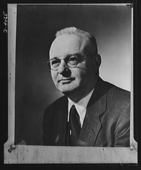 Thomas Midgley, engineer of leaded gasoline, photographed between 1940–1944. Courtesy of the Library of Congress, collection of the Office of War Information