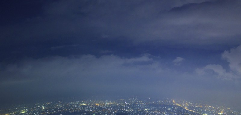 This is a stock photo of “nighttime urban image.”