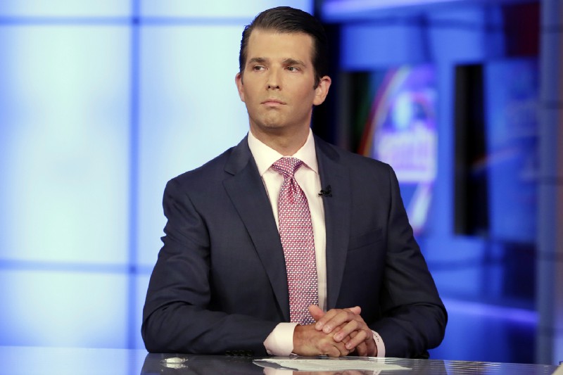 Donald Trump, Jr. on Sean Hannity’s Fox News television show on July 12, 2017 Credit: (AP Photo/Richard Drew)